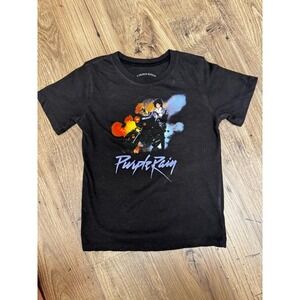 Kids Prince Purple Rain T Shirt Black 5T Officially Approved